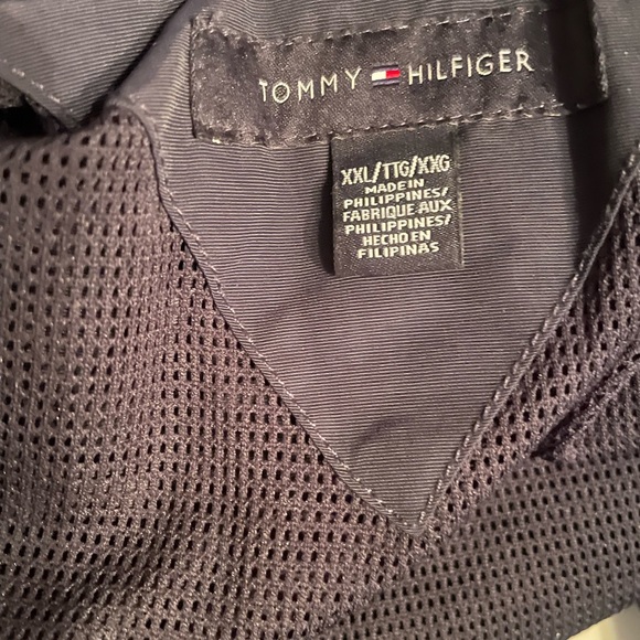 Tommy Hilfiger Navy Hidden Hood Jacket - Picture 5 of 5
